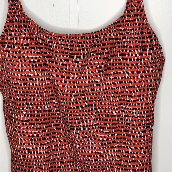 NWT Island‎ Escape Womens Tankni Size 12 Removeable Pads Abstract Print - Picture 4 of 6